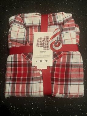 Auden Red and White Plaid Flannel Pajama Set